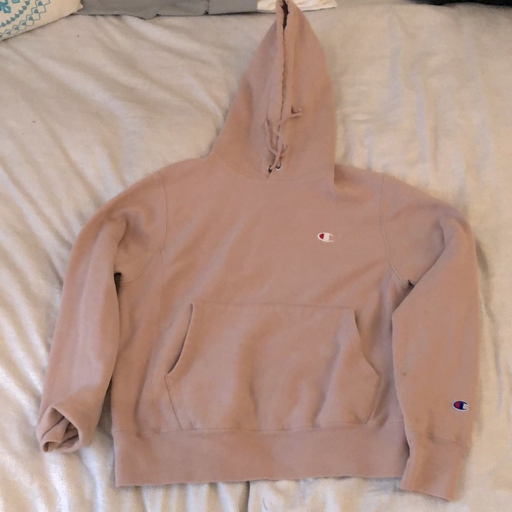 Light pink champion hoodie